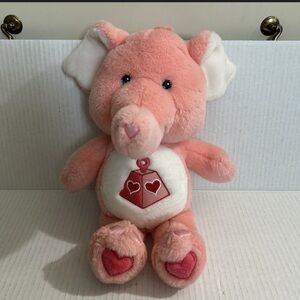Vintage 2004 Care Bears Cousins Elephant Lotsa Heart Plush 13"